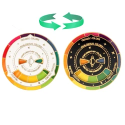 Color Compass Enamel Pin Spinning Wheel Mixed Guide Brooch Novelty Rotatable Palette Lapel Pins For Backpack Hats Accessory Gift