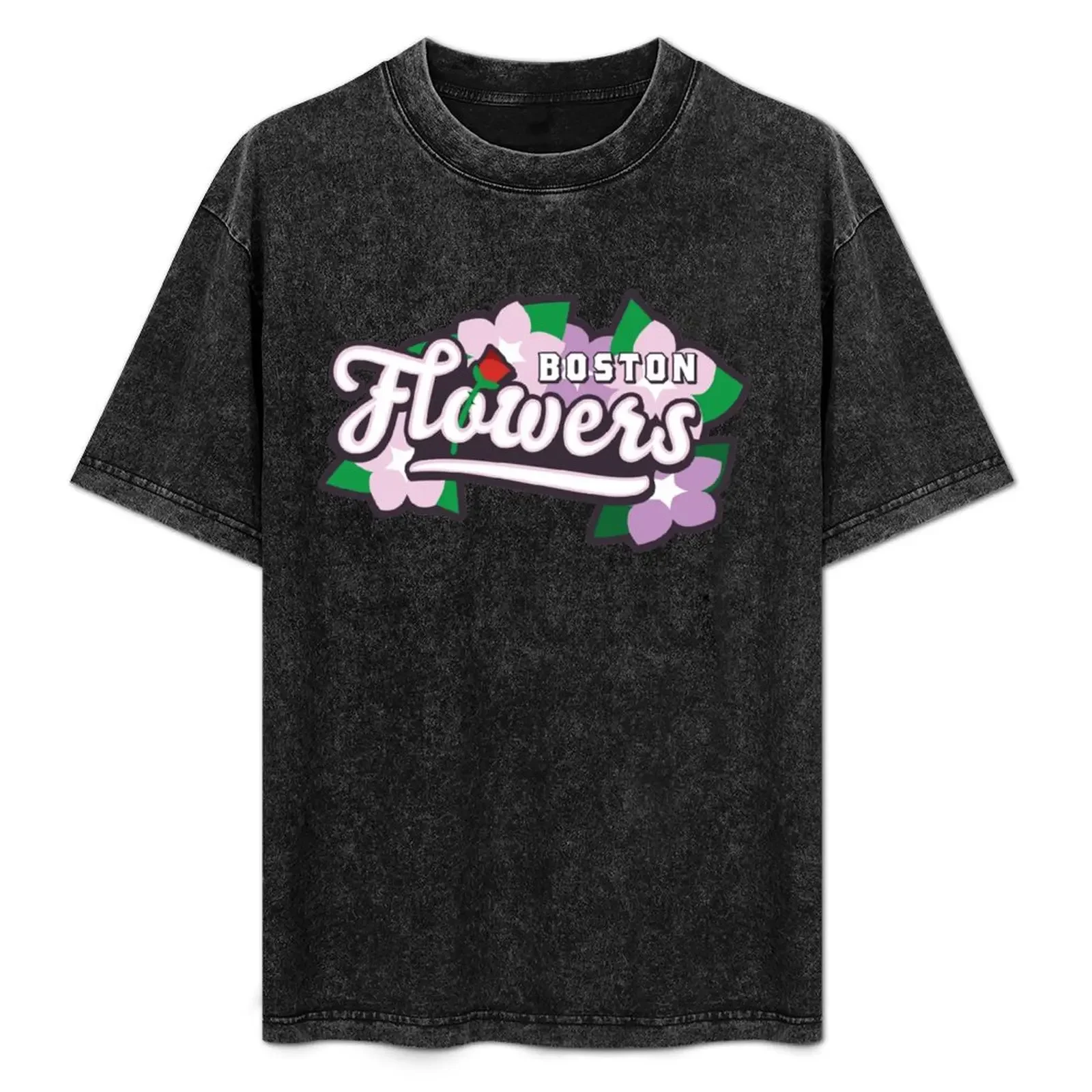 

Boston Flowers T-Shirt tops graphic tee shirt luxury clothing labubu Men's cotton t-shirt