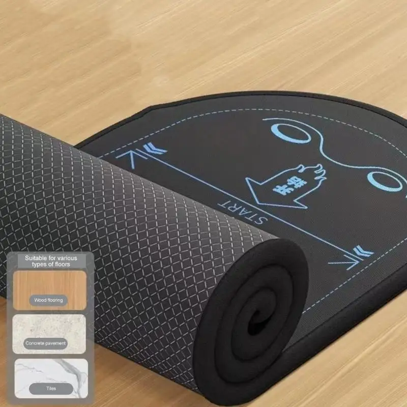 Ab Wheel Exercise Mat With Measurement Scale Antislip Blanket Gym Equipment 