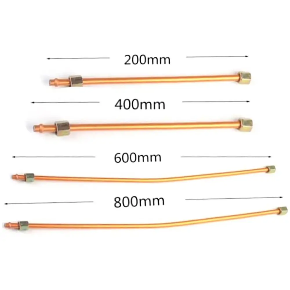 1Pcs Aluminum Copper-plated Air Compressor Exhaust Tube 200/400/600/800mm Bendable Pressure Relief Valve Tube Air Line Hose view 6