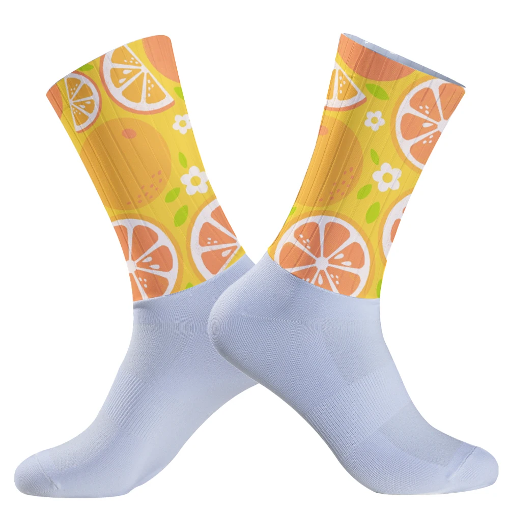 Chaussettes de cyclisme professionnelles respirantes pour hommes et femmes, chaussettes de compression, sports de plein air, vélo de route, course, nouveau, 2024