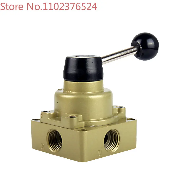 BLCH Bailing pneumatic manual rotary valve HV02/03/two position four way manual valve cylinder switch lever reversing air valve