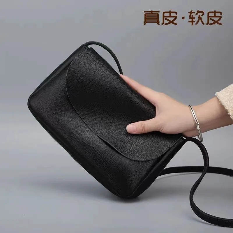 

The First Layer of Cowhide Soft Leather Mobile Phone Bag for Women Leather Shoulder Bag Authentic Crossbody Bag for Women