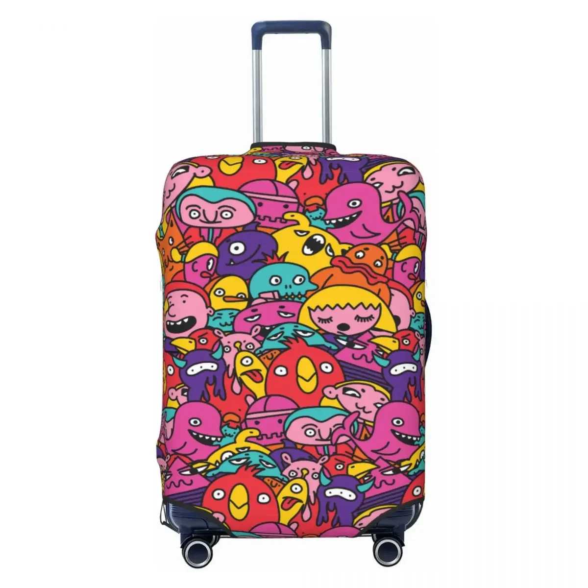 Childrens Characters Suitcase Cover Christmas Gift Men Cartoon Funny Travel Holiday Fun Luggage Case Protector