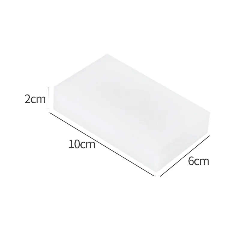 100 teile/los Melamin Schwamm sauber Schwamm Radiergummi Melamin Reiniger für Küche Büro Bad tragbare Reinigungs schwämme 10x6x2cm