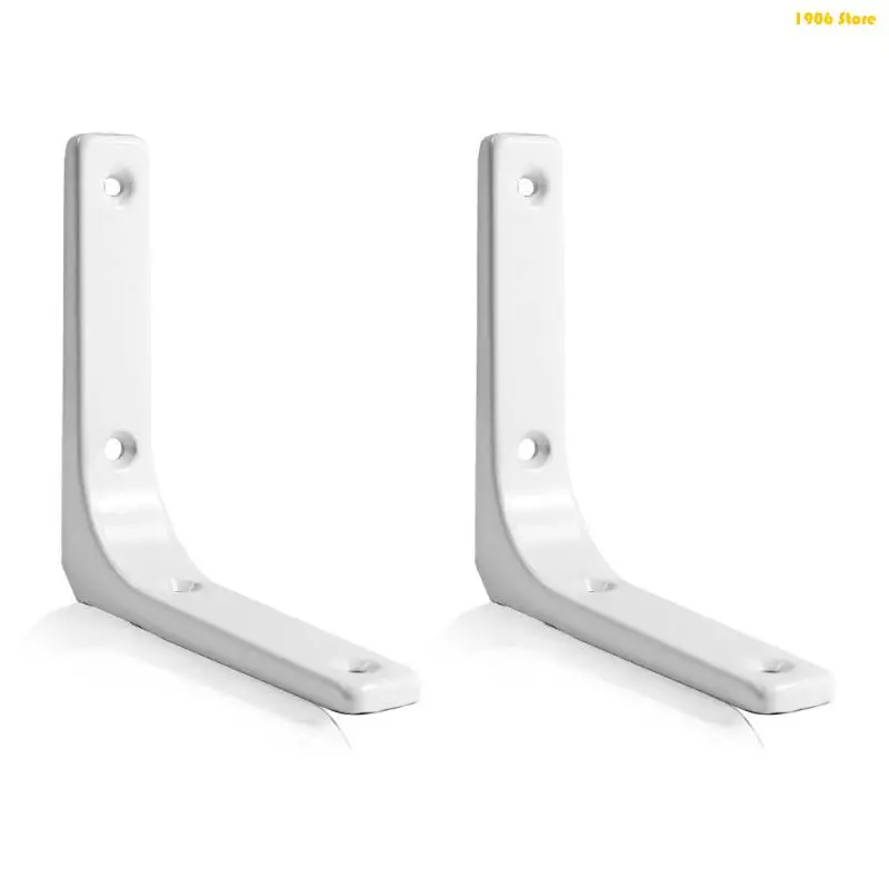 U1JB 4PCS شاملة L شكل Lape Lape Bracket بوصة عائمة الدعم الدعم لزاوية المشاركة لتركيب DIY مع المسمار