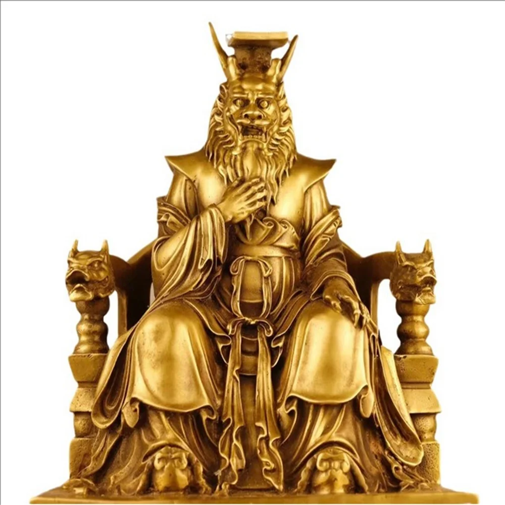 Huangtonglong Wangye Statue Guangji Dragon King Buddha Statue Ornament Home Living Room Worship Decoration Dragon Five Gods God