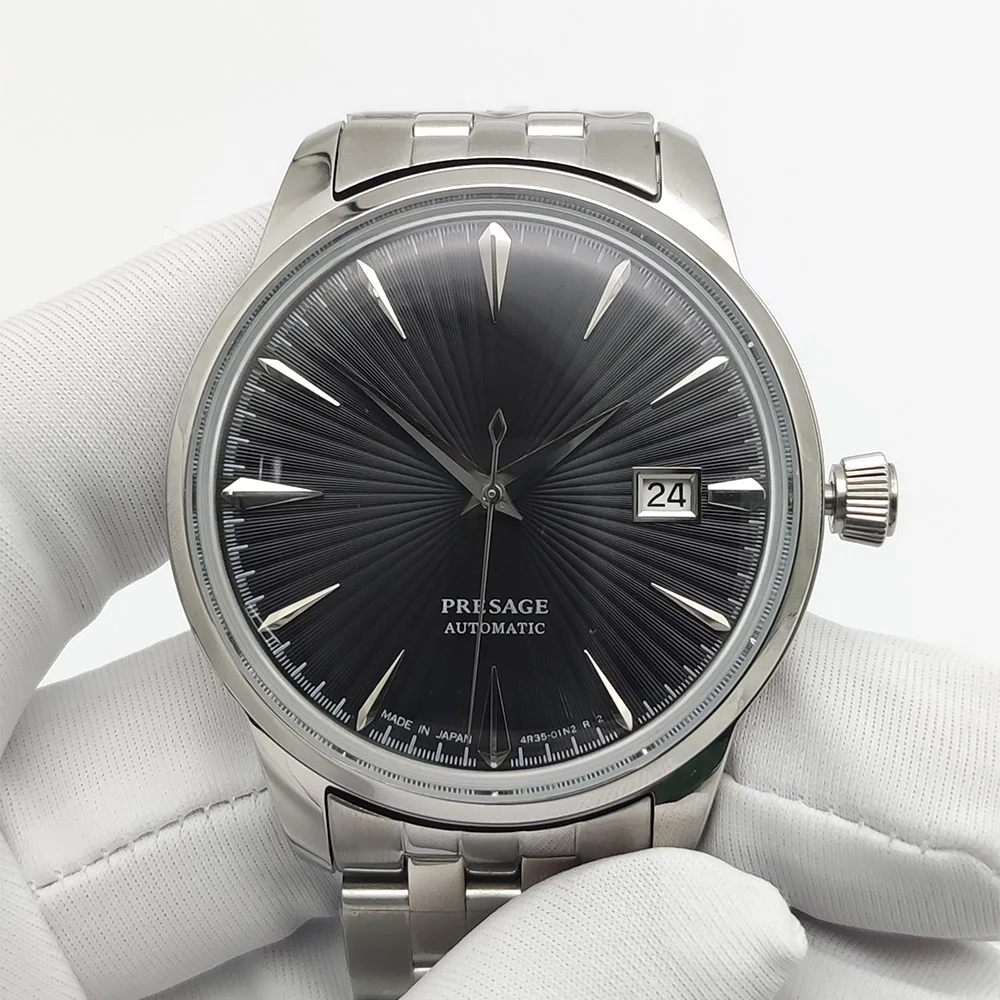 9 Colors 40MM Stainless Steel Case Date Mechanical Watch Business Waterproof NH35 Automatic Men's Watch Reloj view 4