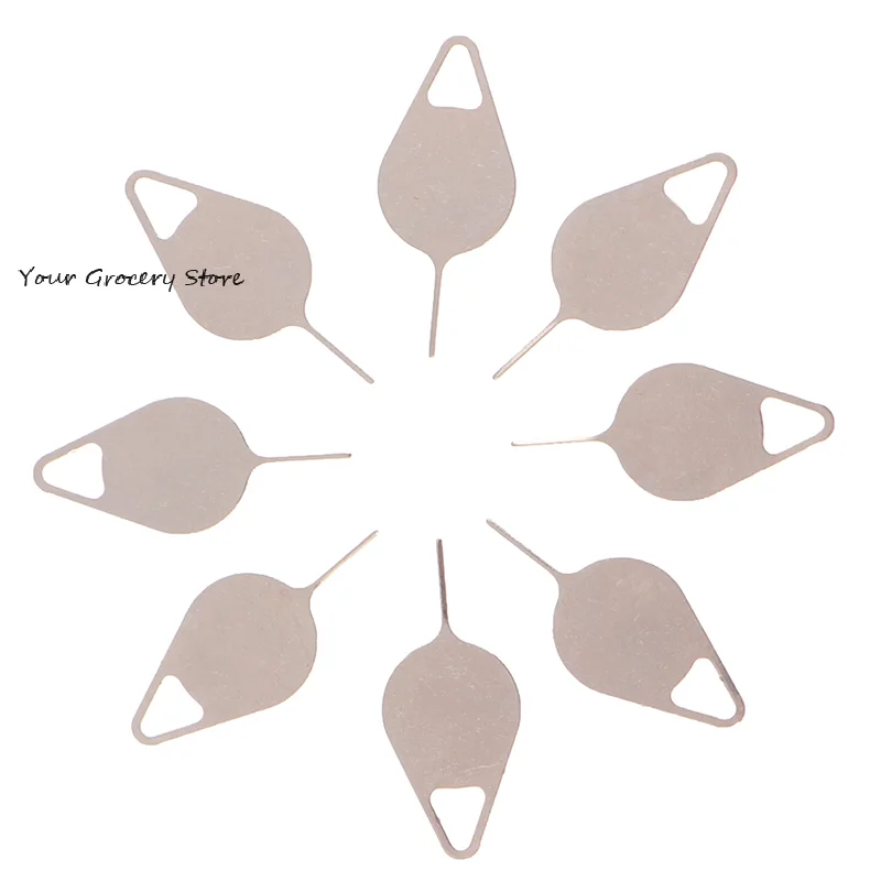 50pcs Sim Card Tray Removal Eject Pin Key Tool Stainless Steel Needle