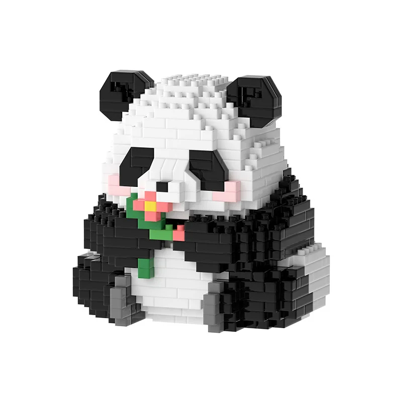 Panda huamenglanビルディングブロックおもちゃ子供、全国宝物、卓上ディスプレイ、パズル、マイクロ粒子