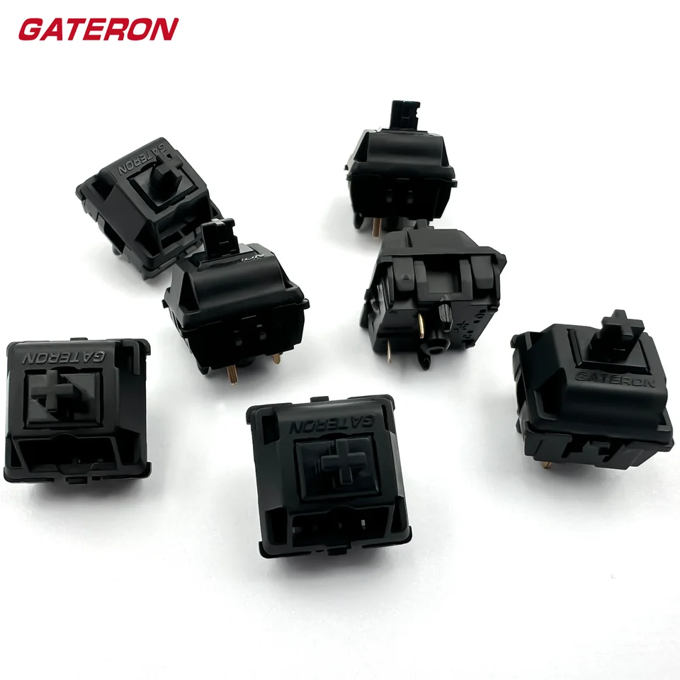 GATERON Oil King Lot De 35 Interrupteurs Linéaires RVB 5 Broches Pré-Lubrifiés - 55g