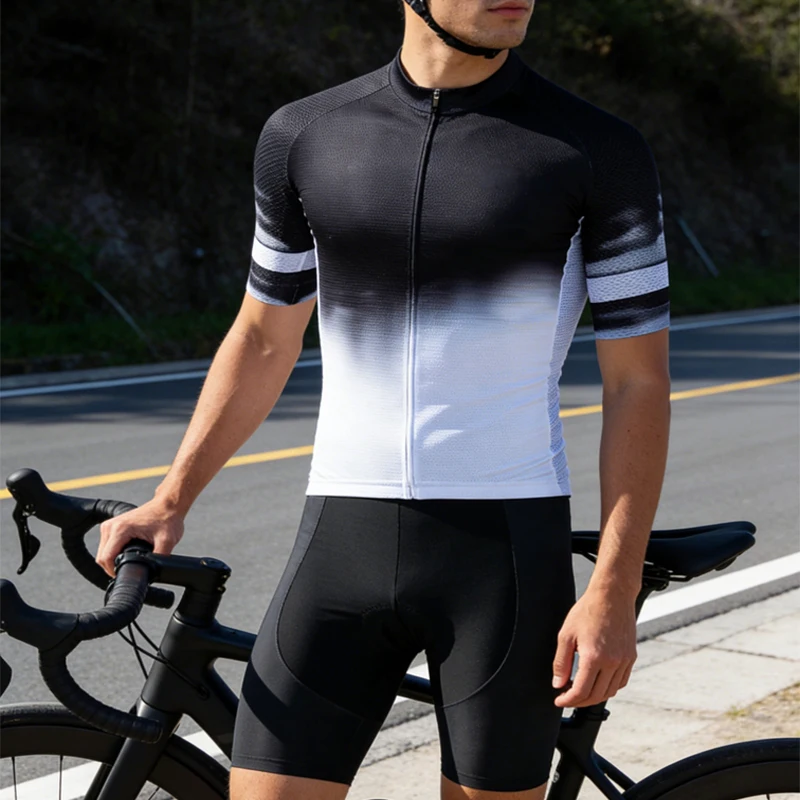 

2026 Cycling Jersey Set New Summer Men Bicycle Cycling Clothing Short Sleeve Mountain Bike Jersey Sportswear Suit