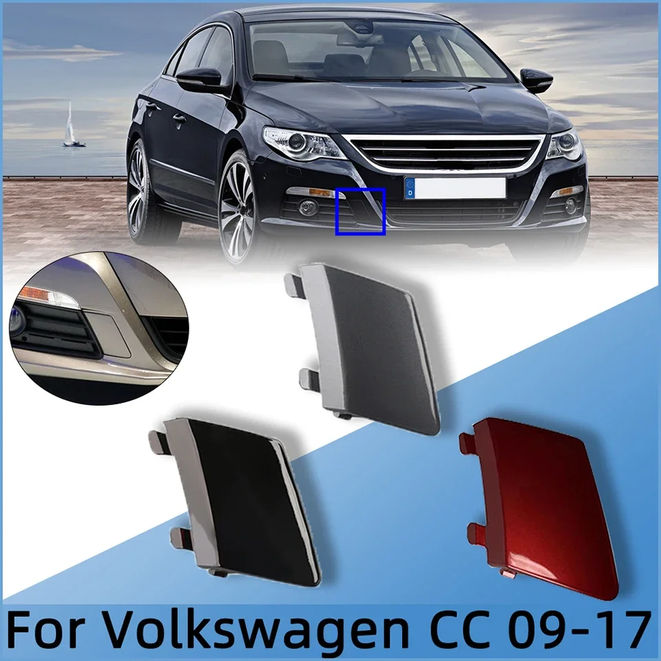 

Auto Parts Tow Hook Hauling Trailer Lid Front Rear Bumper Towing Hook Eye Cover Cap For Volkswagen Passat CC 2009-2017 Painted