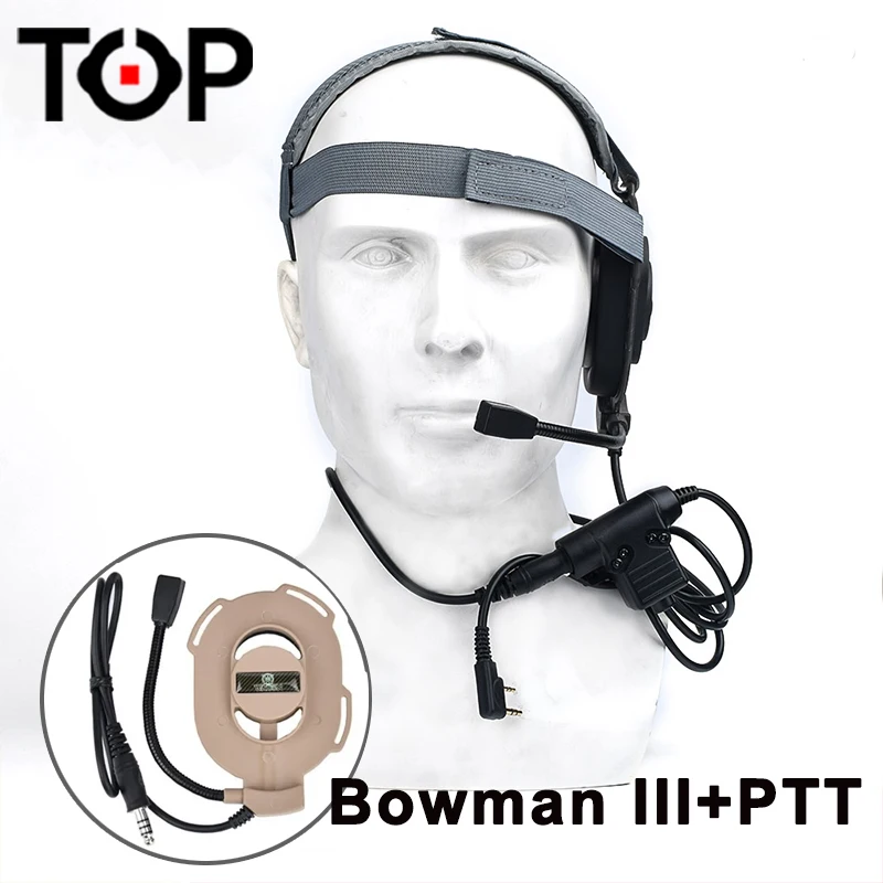 

Односторонняя связь с устройствами для съемки с рисунком Bowman, юбка для рации Kenwood, складная охотничья гарнитура