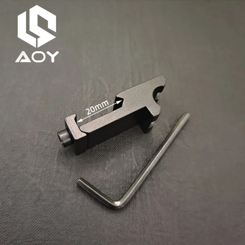 戦術的なMOCNアダプター,45度アングルオフセットレール,20mmピカティニーレール,ウィーバーレーザーライフル用,アクセサリー,狩猟