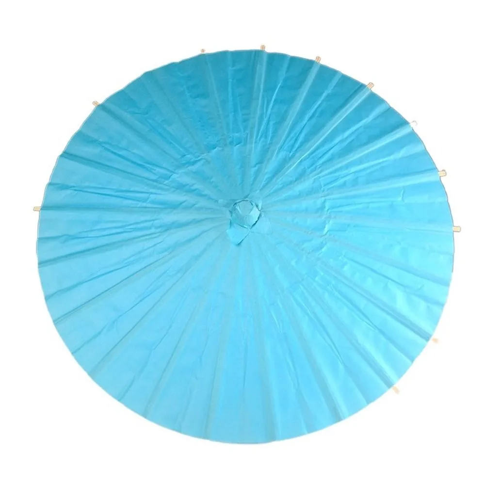Traditional Handmade Paper Umbrella Vintage Classical DIY Painting Paper Umbrella Colorful Oil Paper Umbrella Wedding Decoration