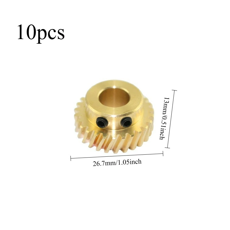 10pcs Taiwan Claw Machine Copper Gear 2 Holes Anti Break Dual Hole Fixed Crane Gear Coin Operated Games