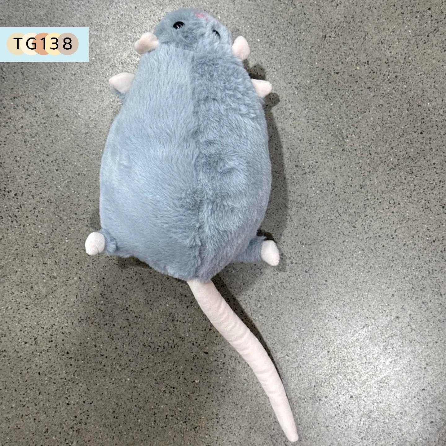 【Neu】35/50/90cm Cartoon-Blumenzweig-Ratte, weiche, übergroße Tierfigur, niedliche Simulation, große Maus, Plüschtier, Kissen, Geburtstagsgeschenk – Detail 6