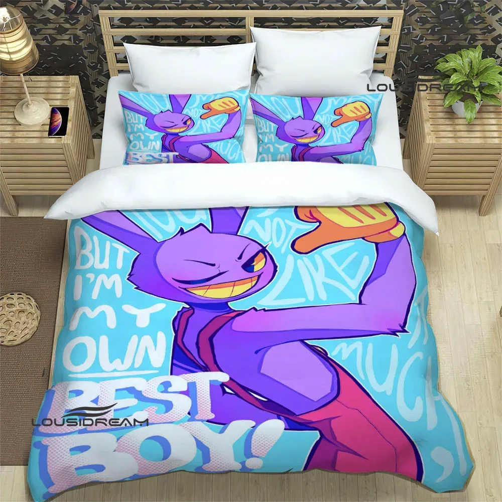 THE AMAZING DIGITAL CIRCUS Bedding Sets exquisite bed supplies set duvet cover comforter set bedding set luxury birthday gift