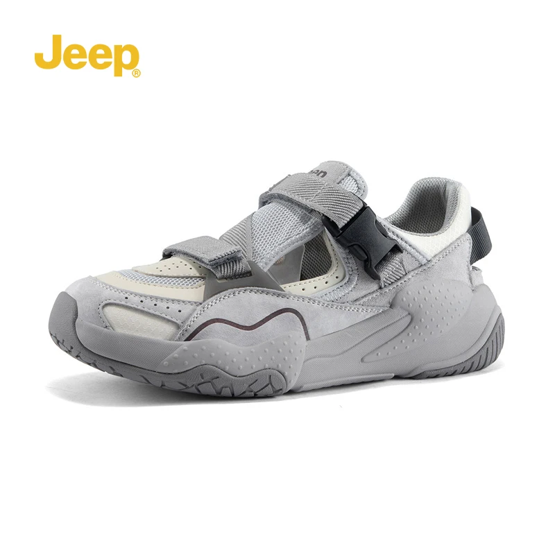 

Jeep Men's Cutout Design Sports Casual Shoes Sneakers Beach Outdoor Sandals Trekking Hiking Sandals