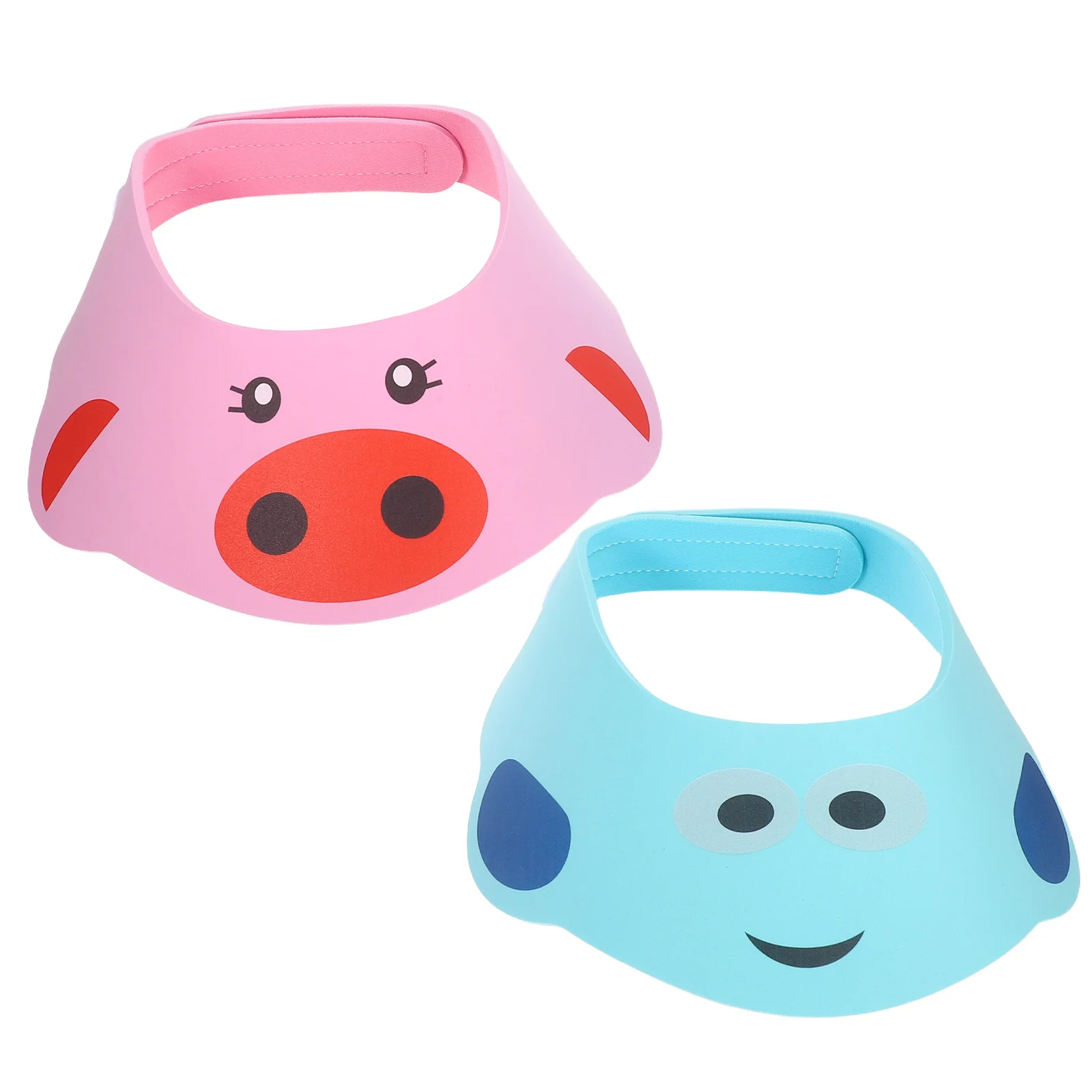 2 stks Verstelbare Baby Douche Cap Badmuts Haar Wassen Vizier Voor Kinderen Shampoo Peuter Schild Badmuts Cartoon Ontwerp Spoelbaar