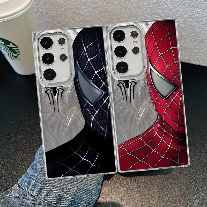 Marvel Sipider Man Phone Case for Samsung S24 S23 Ultra S21 FE S21 S23Ultra S23Plus Silicone Cover