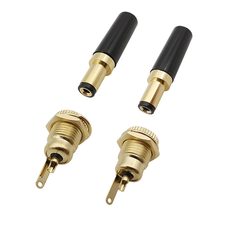 2Pcs Gold Plated Dc…