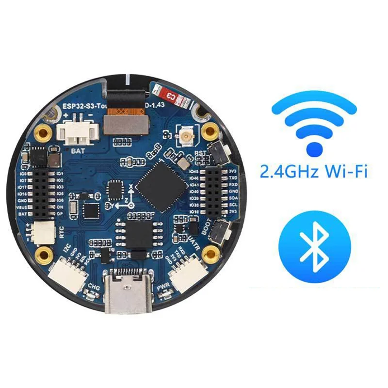 Solid ESP32 S3 Development Board 1.43 Inch AMOLED Display Touchscreen With SD-Port/ QMI8658C 6-Axis Sensor For Arduino LVGL A