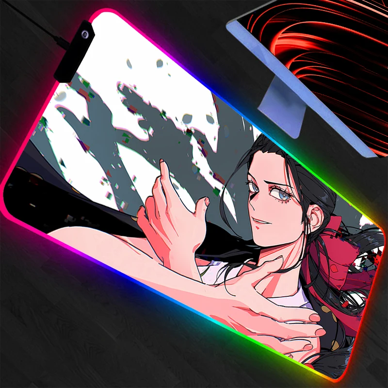 LED Mouse Pad One Piece Gamer Large XXL Tablet Varmilo Keyboard Carpet Backlight Gaming Accessories RGB Mousepad Durable