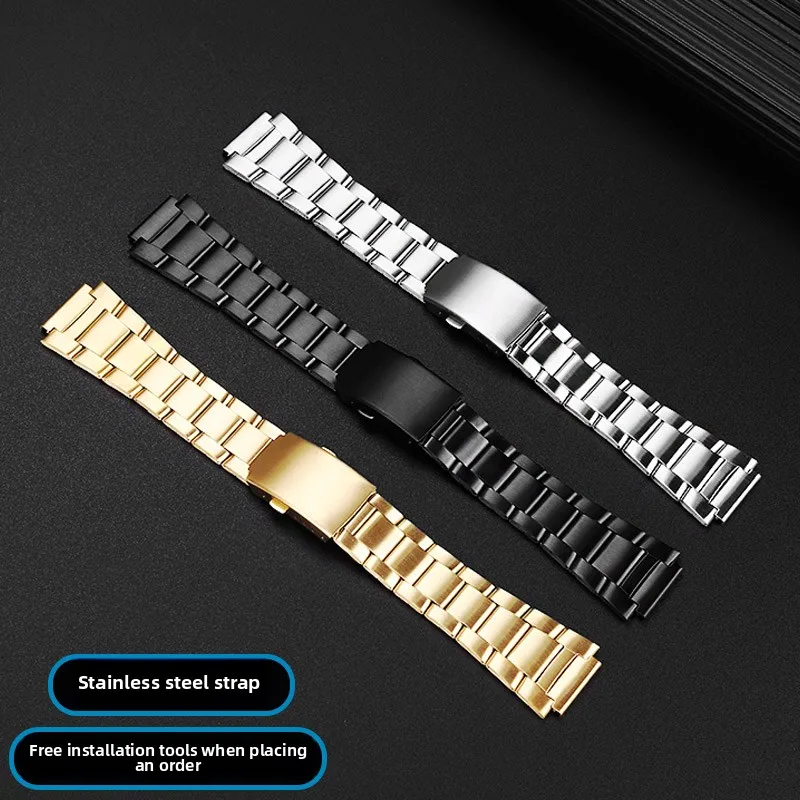 modify Metal Watch case For Casio 3299 AE-1200 AE-1300 Stainless steel bezel Silver Black gold Watchband AE1200 strap Free Tools