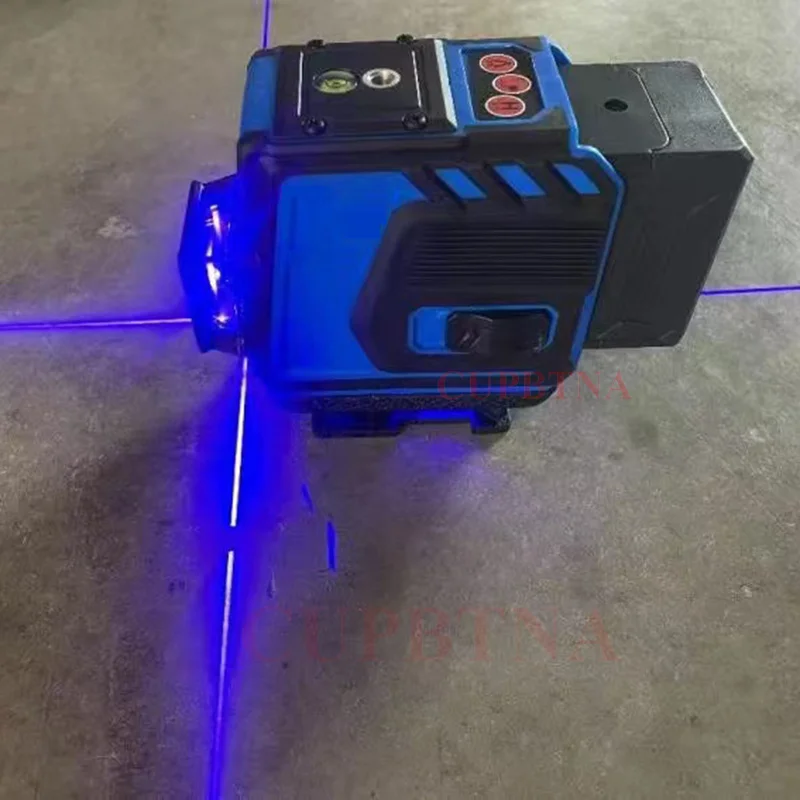 8/12/16 linee 4D Purple Line Laser Level 360 autolivellante orizzontale e verticale Super potenti linee viola strumenti di livello Laser