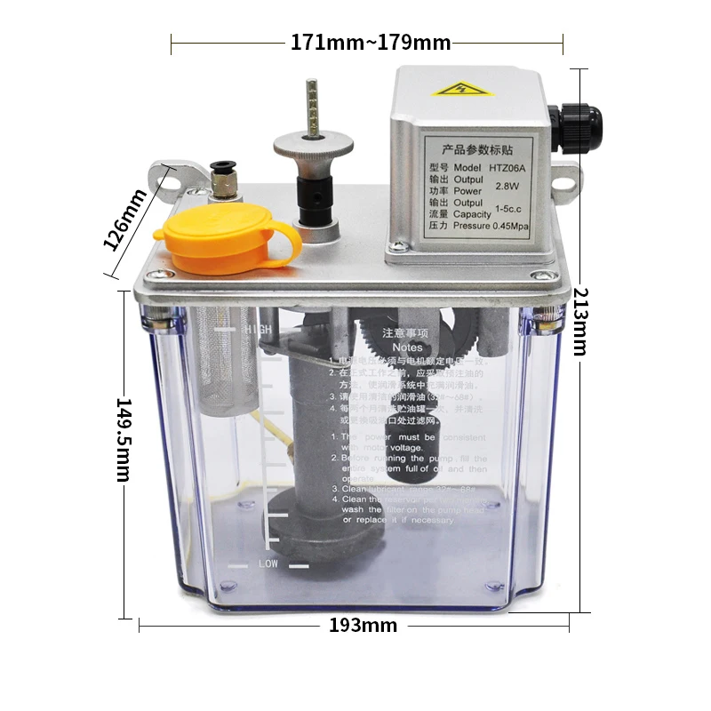 Electric Intermittent Lubrication Pump Automatic CNC Machine Tool Lubricator Lathe Milling Machine Lubricating Oil Pump 220V