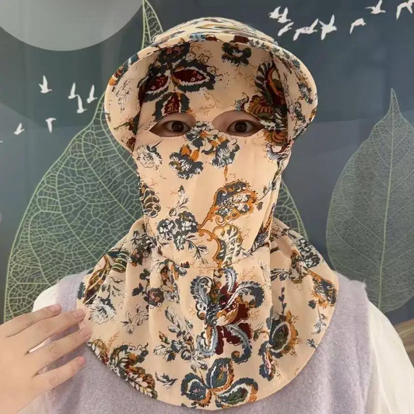 

Eye Summer Sun Hat Face Cover Ne Protection Tea Piing Outdoor Windproof Sunscreen Cap Breathable Comfortable Fiing Cap