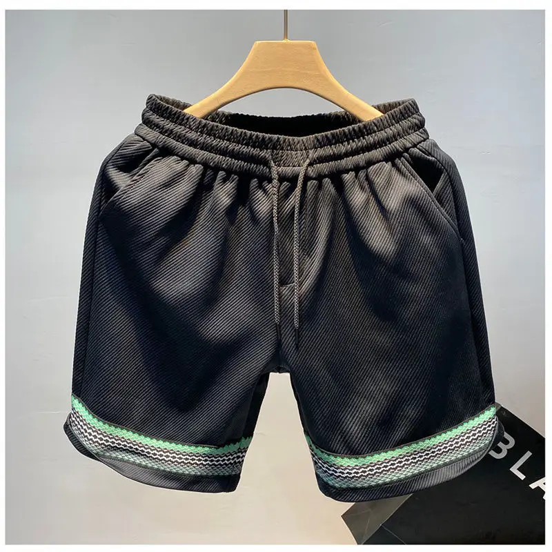 Fashion New Casual Shorts Men\'s Summer Simple Beach Pants Trendy Brand Fashionable Outer Wear Loose Sports Shorts