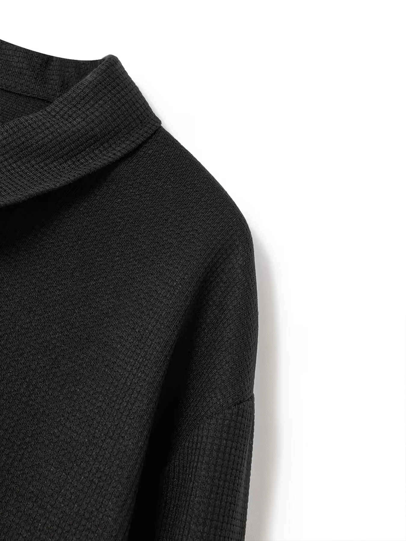 Lässige, leichte Outdoor-Sportjacke für Herren, modische Jacke mit Waffelmuster und Umlegekragen – Detail 3