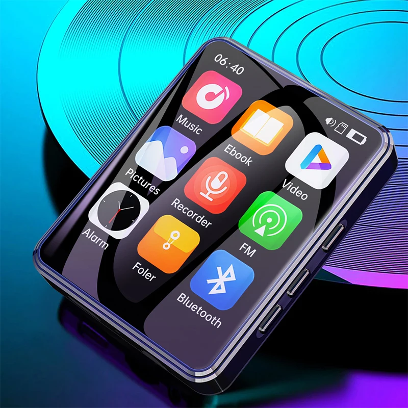 

Портативный MP3-плеер с Bluetooth: 2,4-дюймовый цветной экран, поддержка TF-карты, многоязычное меню, чтение электронных книг и внешнее воспроизведение