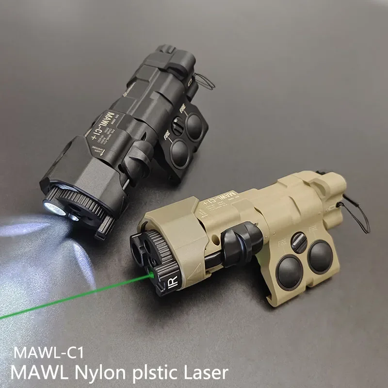 Full Function High Power Green Laser Nylon MAWL Green Tactical Laser Sight IR Laser IR Illuminator LED Light