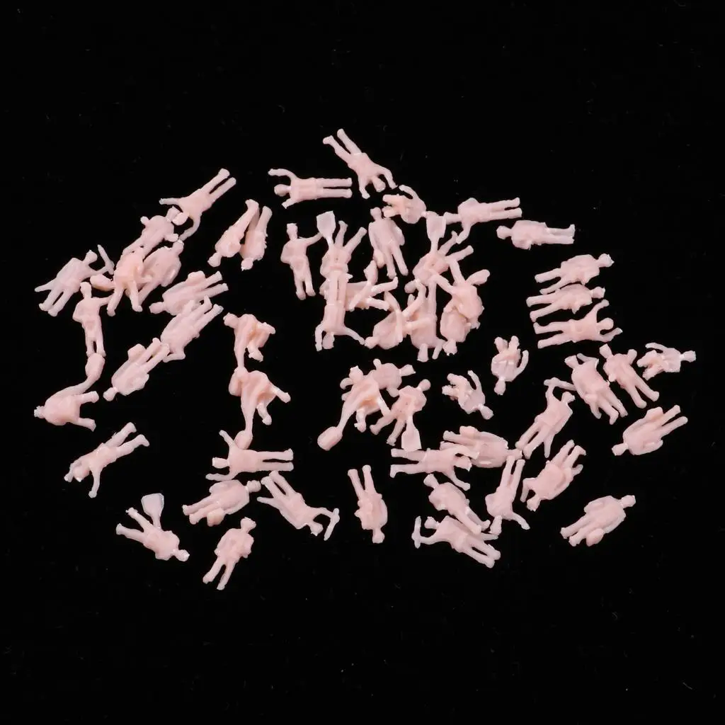 

0 Scale Worker Action Figures N Train Roadway Scene Building Props