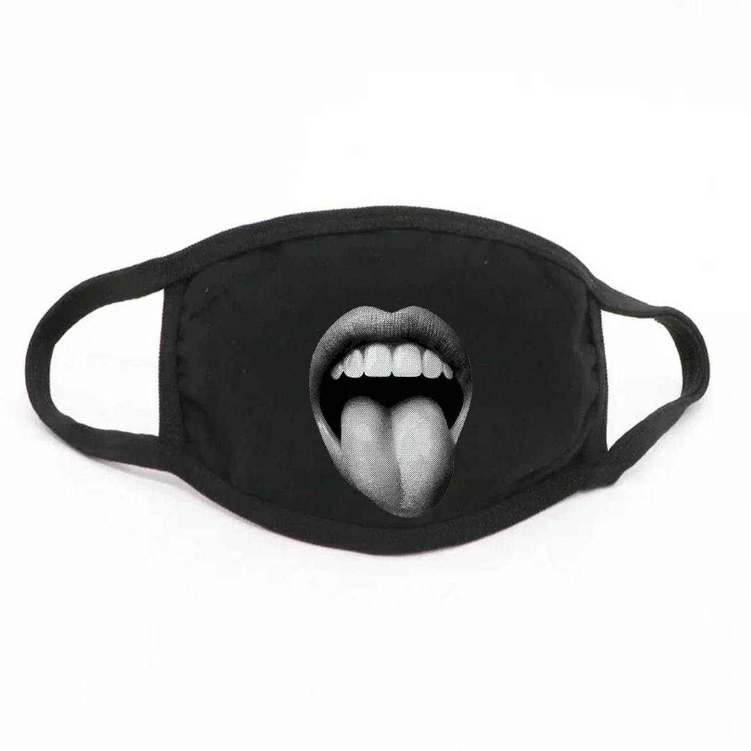 Stofmasker, esthetisch bedrukt katoenen masker, modieuze Amerikaanse elementen, herbruikbare stof, koudebestendig masker