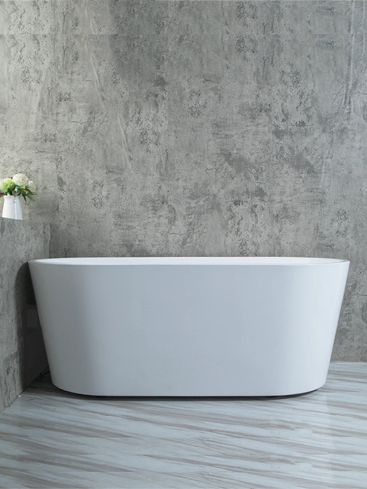 Bathtub household acrylic independent one bathroom adult small bathtub Japanese online celebrity