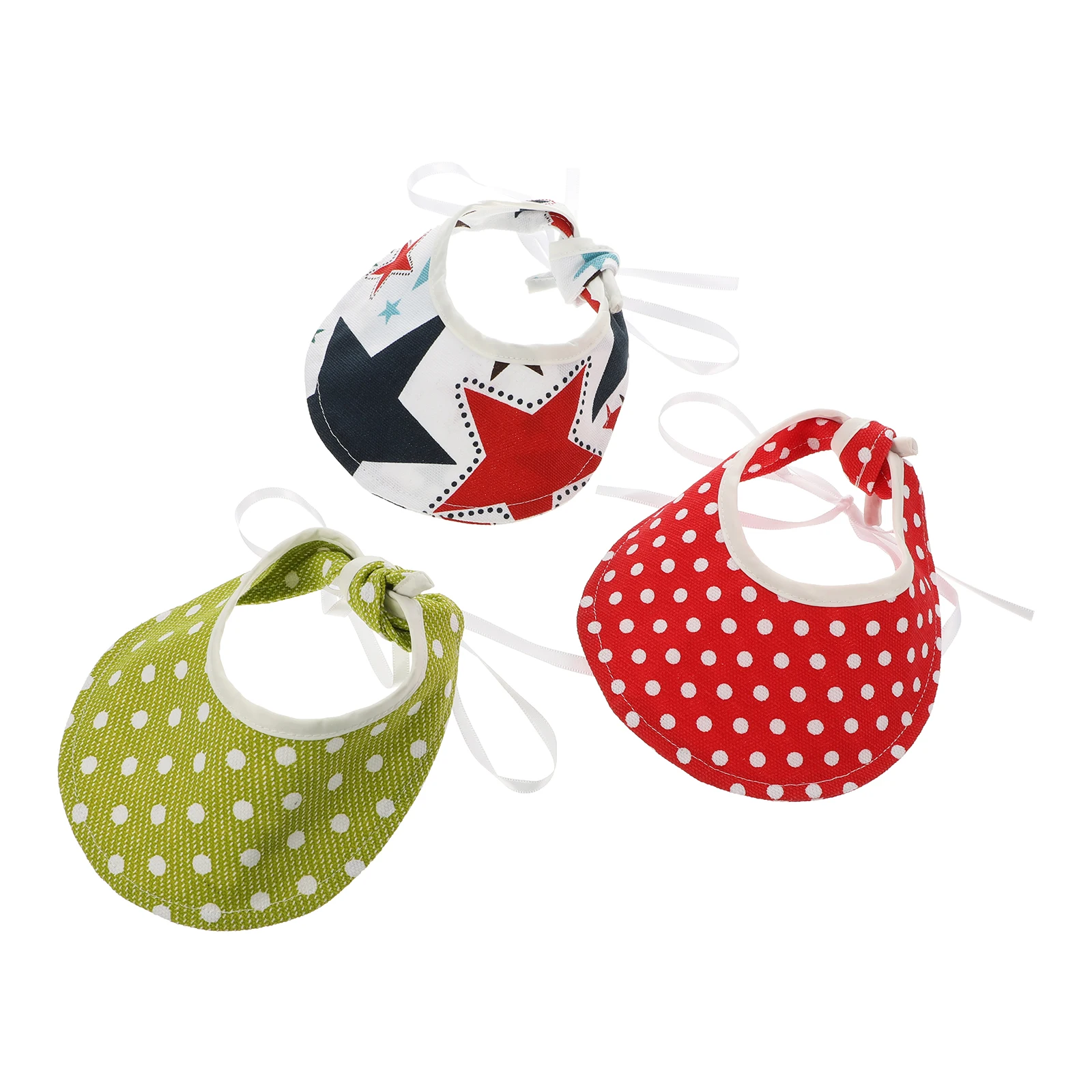 

3pcs Adjustable Small Dog Sun Hat Cat Summer Cap Breathable Lightweight Durable Pet Headwear For Outdoor Indoor Activities Dog