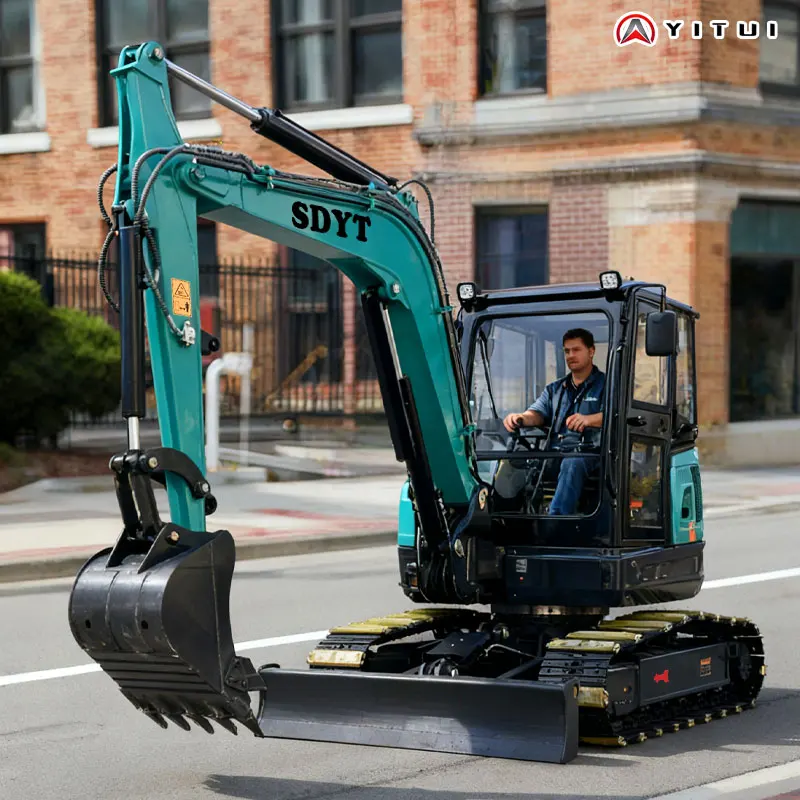 Multi-Functional Mini Excavator 6.5 Tons Customized Long Service Life Deep Digging Depth3 Meters In Winter