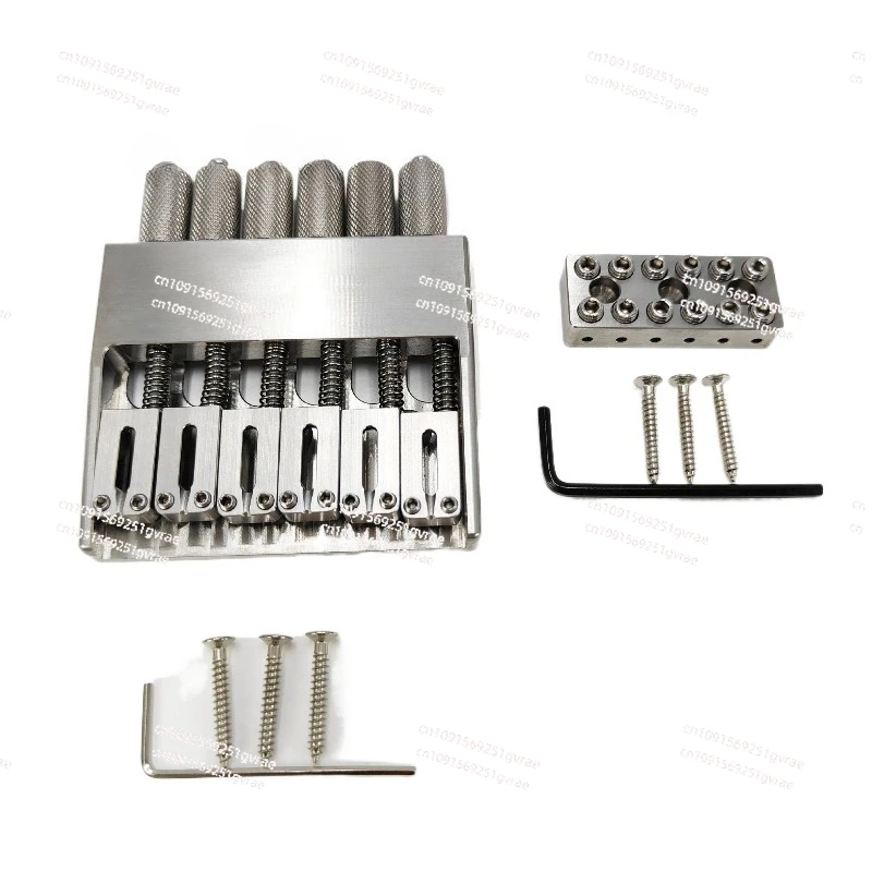 

Безуговая электрогитара из нержавеющей стали, фиксированный мост, верхняя подушка, нижний мост, безголовая мостовая струнная пластина, струнная пластина