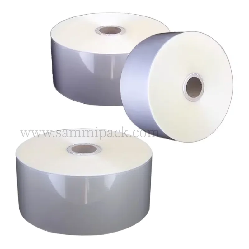 Filme de embrulho bopp 50kg (8kg/rolo) biaxialmente filme bopp calor polipropileno à prova de umidade moldagem por sopro rolo de filme transparente pet