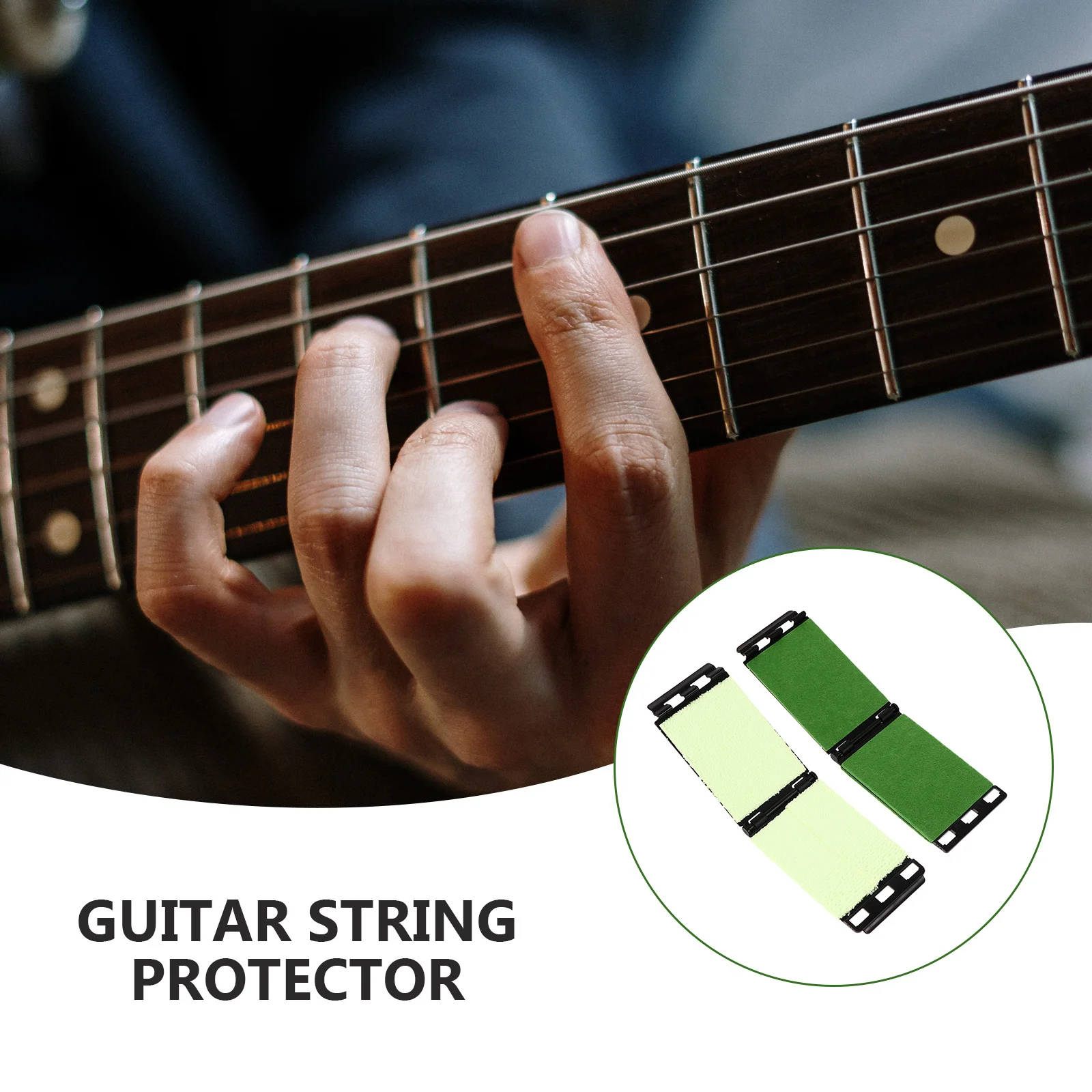

2 Pcs Tuning Guitar String Guard Cleaning Kit Plastic Fretboard Cleaner for Instrument
