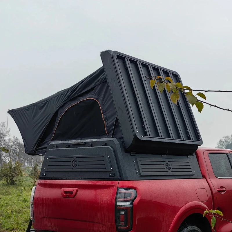 Multifunctional Waterproof Custom Pickup Truck High Cover Topper Canopy With Hidden Tent, Universal Vehicle Exterior Modificatio