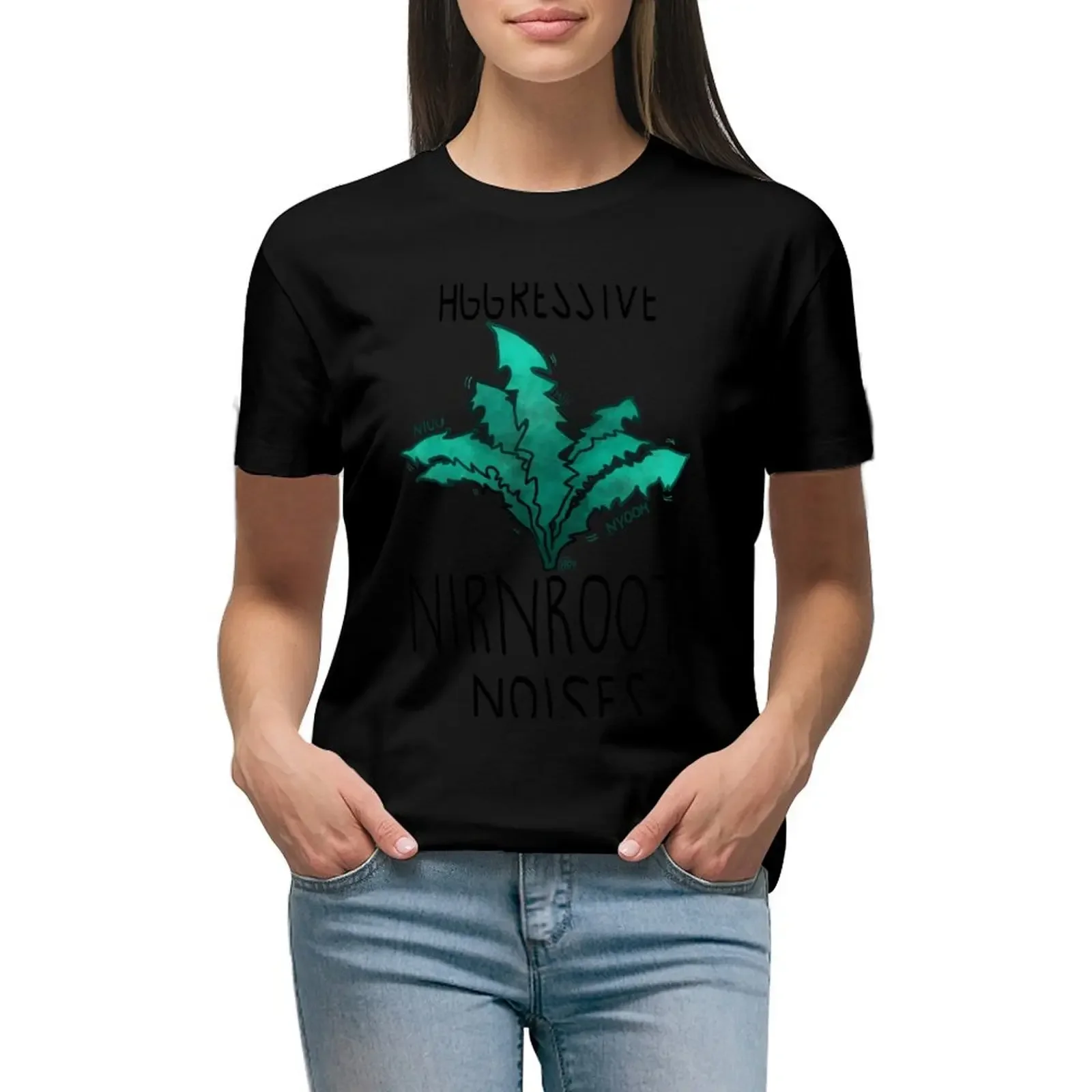 

Aggressive nirnroot noises T-Shirt female plus size tops new edition t-shirts for Women loose fit