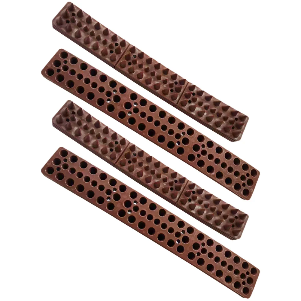 

4 Pcs Plastic Bird Spike Reusable Pigeon Spikes Outdoor Barrier Fence Cat Proof Dog Squirrel Pigeon Deterrent