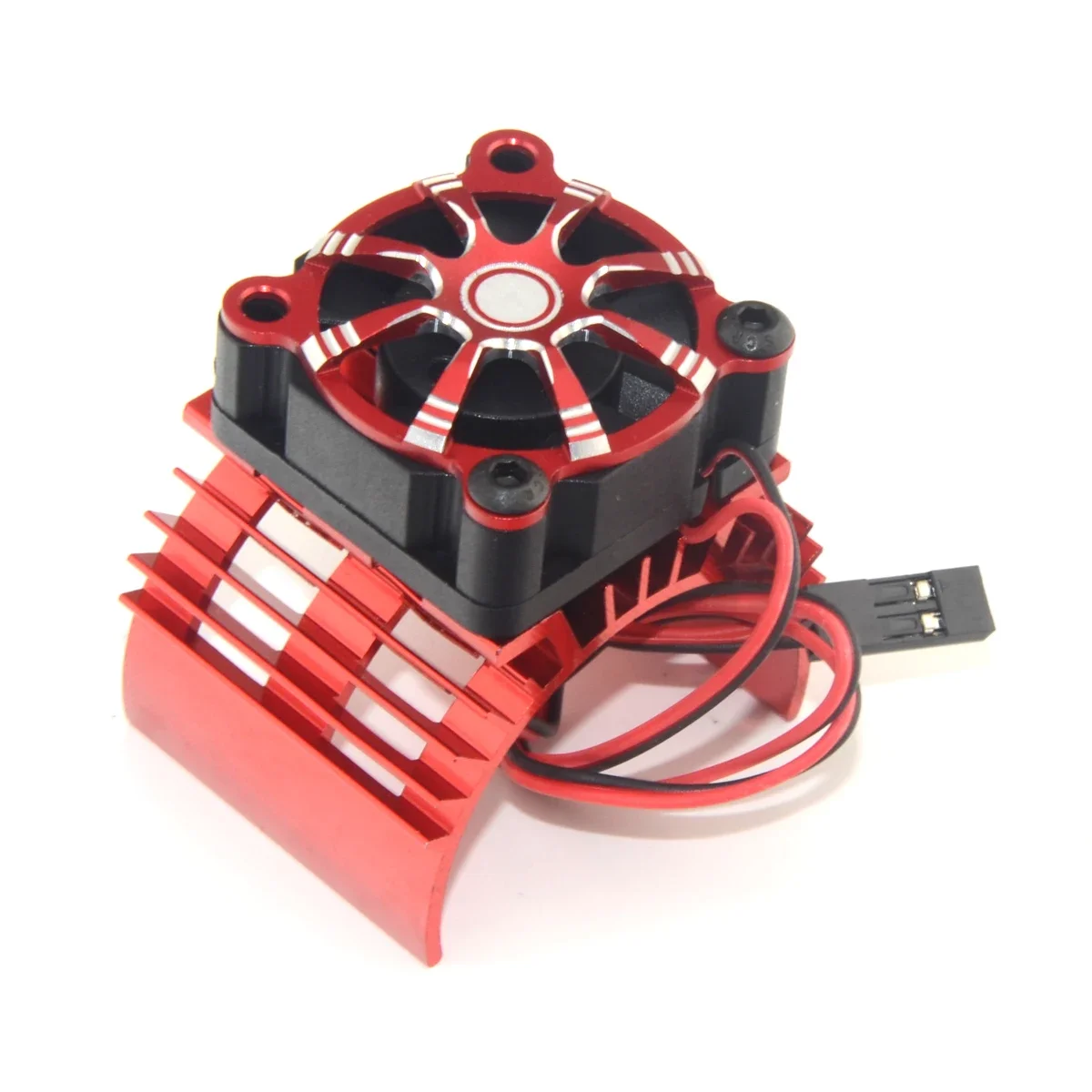 RC Car 540 550 Electric Motor Aluminum Cover Heat Sink + Cooling Fan + Protective Guard for 1/8 1/10 HSP Himoto Redcat RC Car