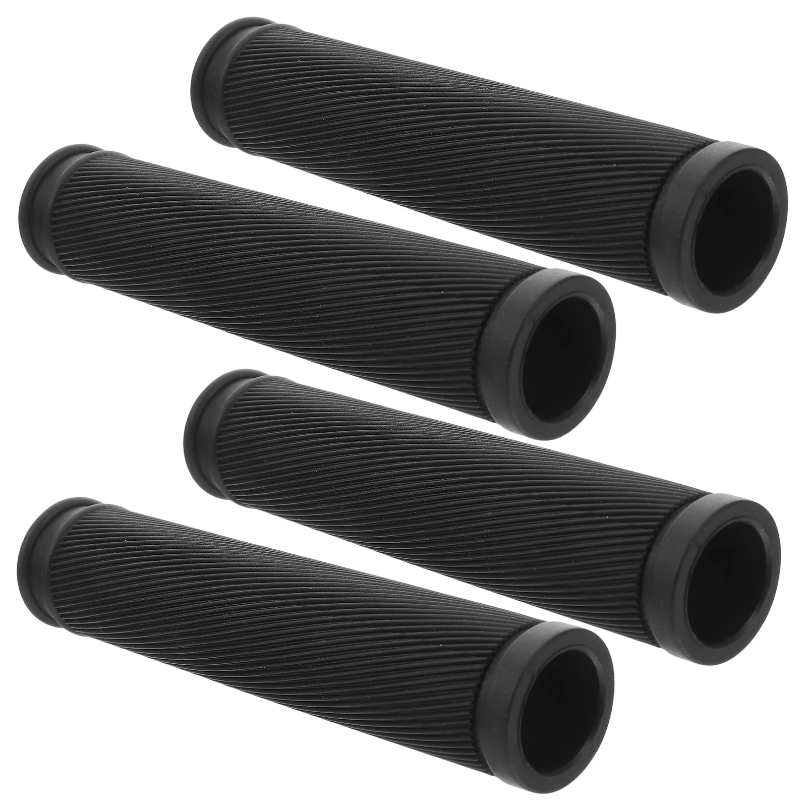 

2Pair Anti-Slip Rubber Bike Handlebar Grips Mountain Bicycle Handle Covers Comfortable Durable Textured Surface Scooter Hand